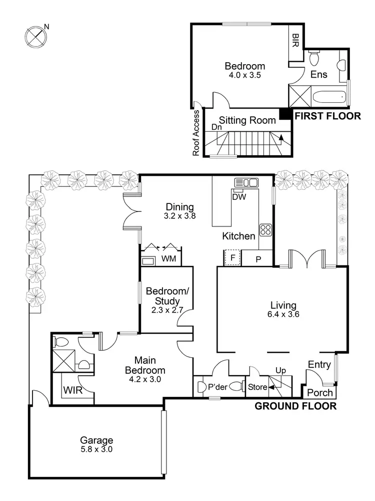 Floorplan of Homely townhouse listing, 5/40 Langs Road, Ascot Vale VIC 3032
