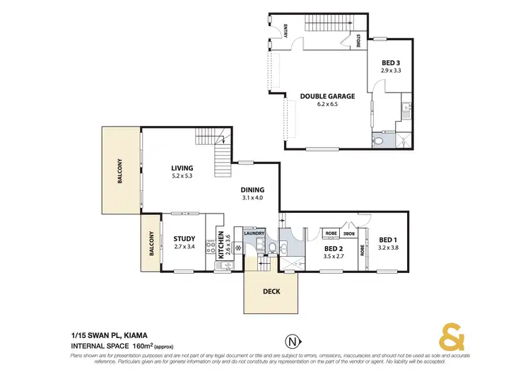 Floorplan of Homely townhouse listing, 1/15 Swan Place, Kiama NSW 2533