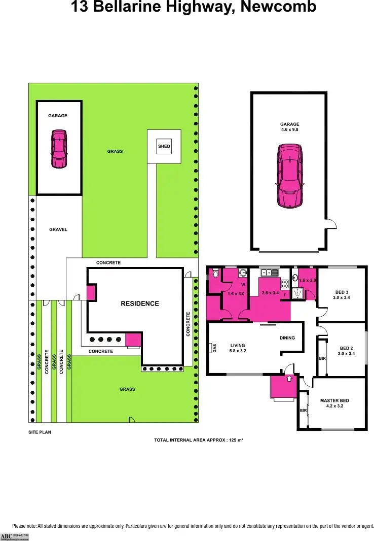 Floorplan of Homely house listing, 13 Bellarine Hwy, Newcomb VIC 3219