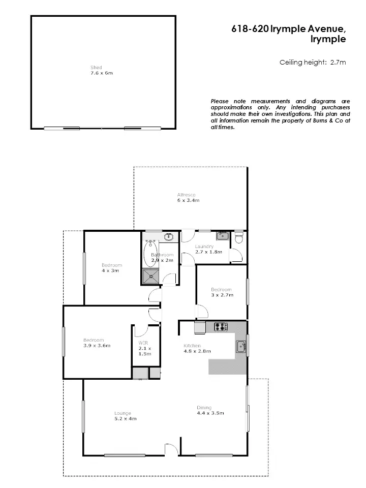 Floorplan of Homely house listing, 618 Irymple Avenue, Irymple VIC 3498