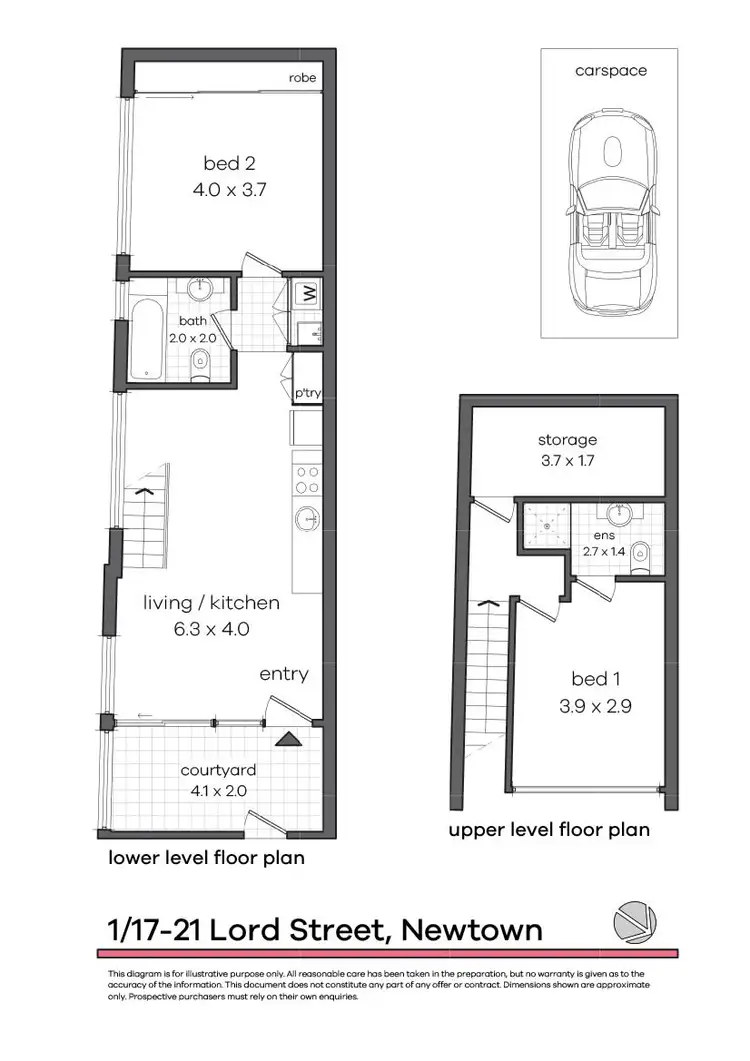 Floorplan of Homely unit listing, 1/17-21 Lord Street, Newtown NSW 2042