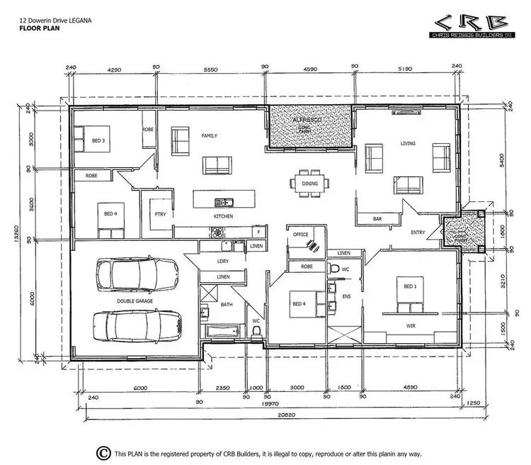 Floorplan of Homely house listing, 12 Dowerin Drive, Legana TAS 7277