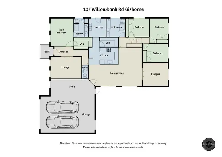 Floorplan of Homely house listing, 107 Willowbank Road, Gisborne VIC 3437