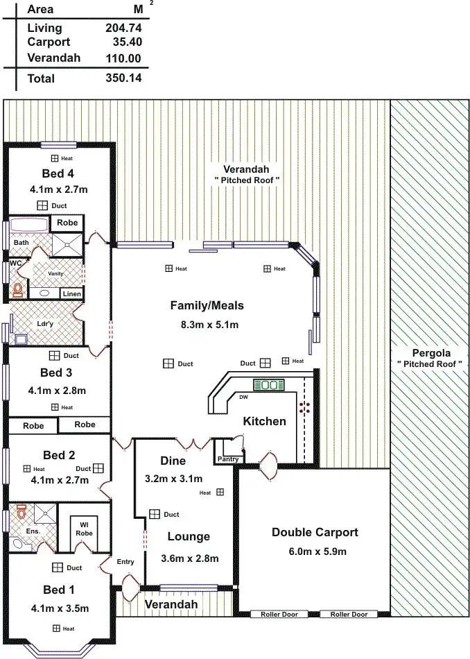 Floorplan of Homely house listing, 91 Murray Road, Hewett SA 5118