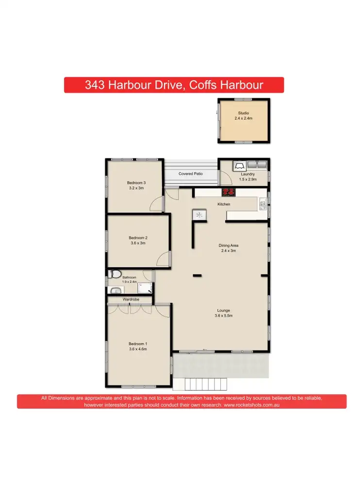 Floorplan of Homely house listing, 343 Harbour Drive, Coffs Harbour NSW 2450