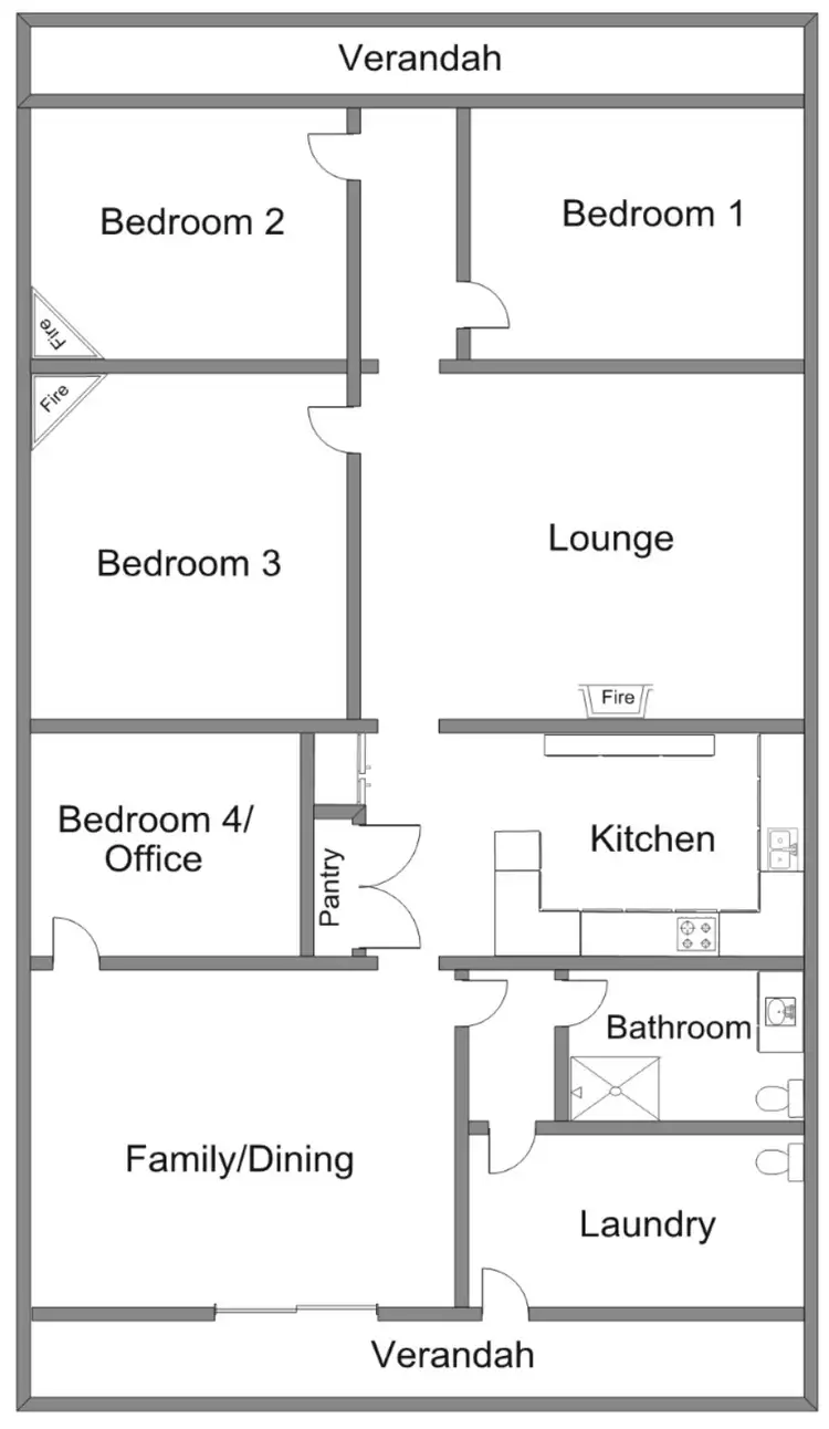 Floorplan of Homely house listing, 59 Park Terrace, Bordertown SA 5268