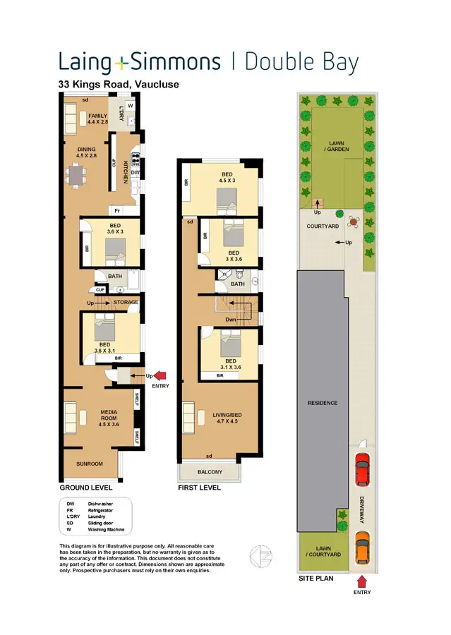 Floorplan of Homely house listing, 33 Kings Road, Vaucluse NSW 2030