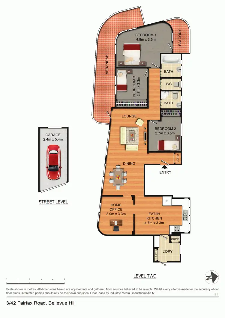 Floorplan of Homely apartment listing, 3/42 Fairfax Road, Bellevue Hill NSW 2023