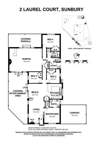 Floorplan of Homely house listing, 2 Laurel Court, Sunbury VIC 3429