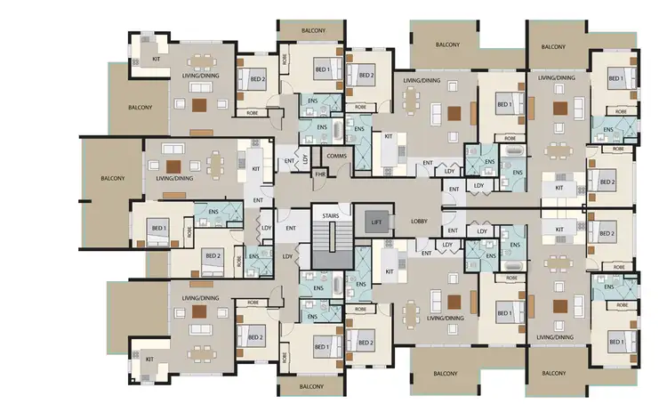 Floorplan of Homely unit listing, 25 Cracknell Road, Annerley QLD 4103