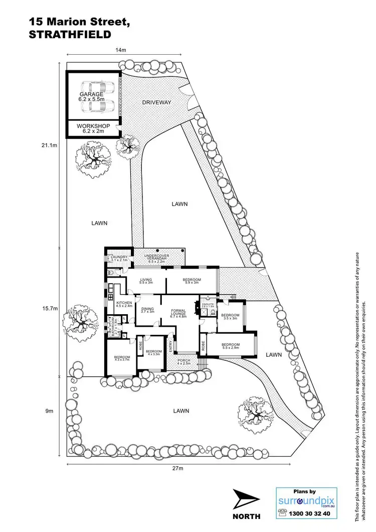 Floorplan of Homely house listing, 15 Marion Street, Strathfield NSW 2135