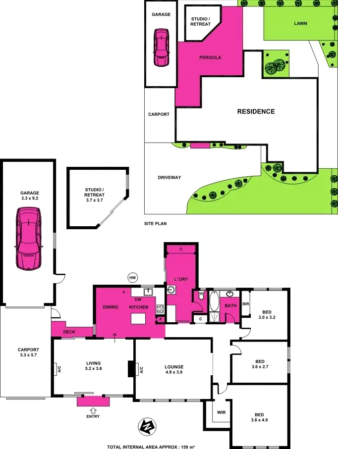 Floorplan of Homely house listing, 43 Chapel Street, Whittington VIC 3219
