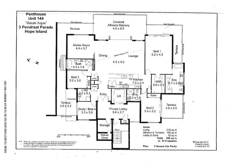 Floorplan of Homely apartment listing, 144/3 Pendraat Parade, Hope Island QLD 4212