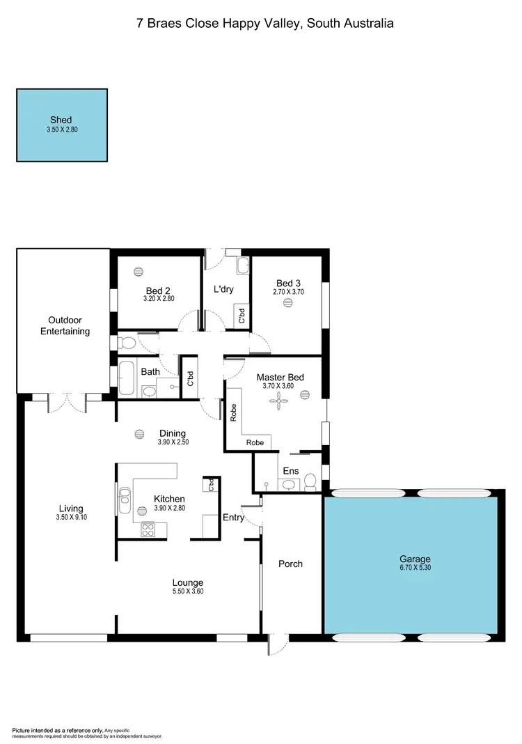 Floorplan of Homely house listing, 7 Braes Close, Happy Valley SA 5159