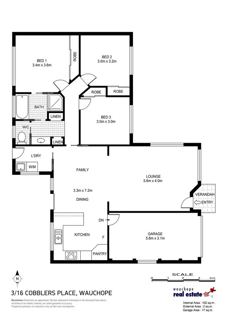 Floorplan of Homely house listing, 4/16 Cobblers Place, Wauchope NSW 2446