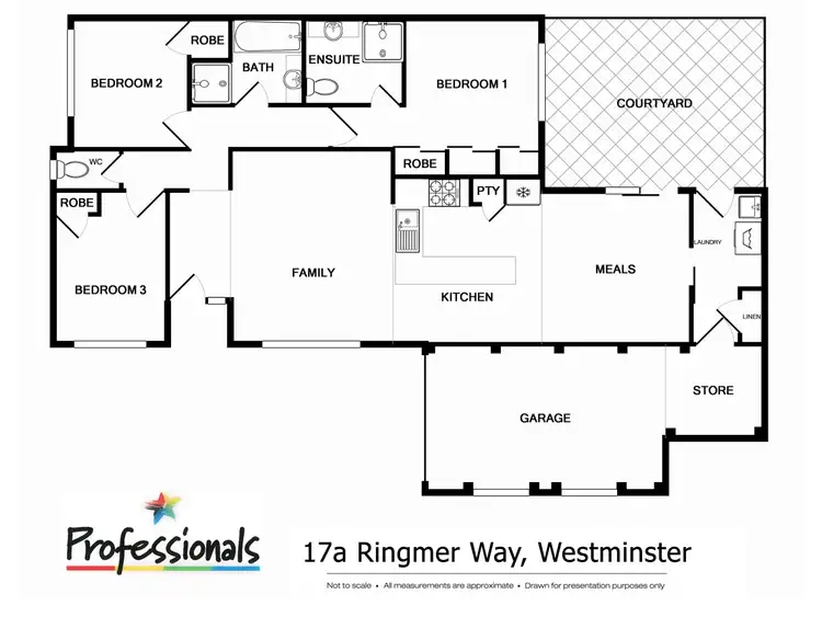Floorplan of Homely villa listing, 17A Ringmer Way, Westminster WA 6061