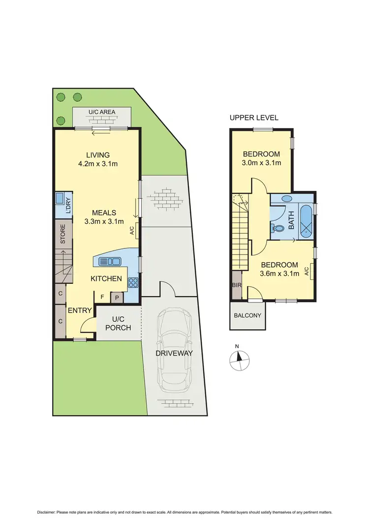 Floorplan of Homely townhouse listing, 2/4 Florence Street, Williamstown VIC 3016