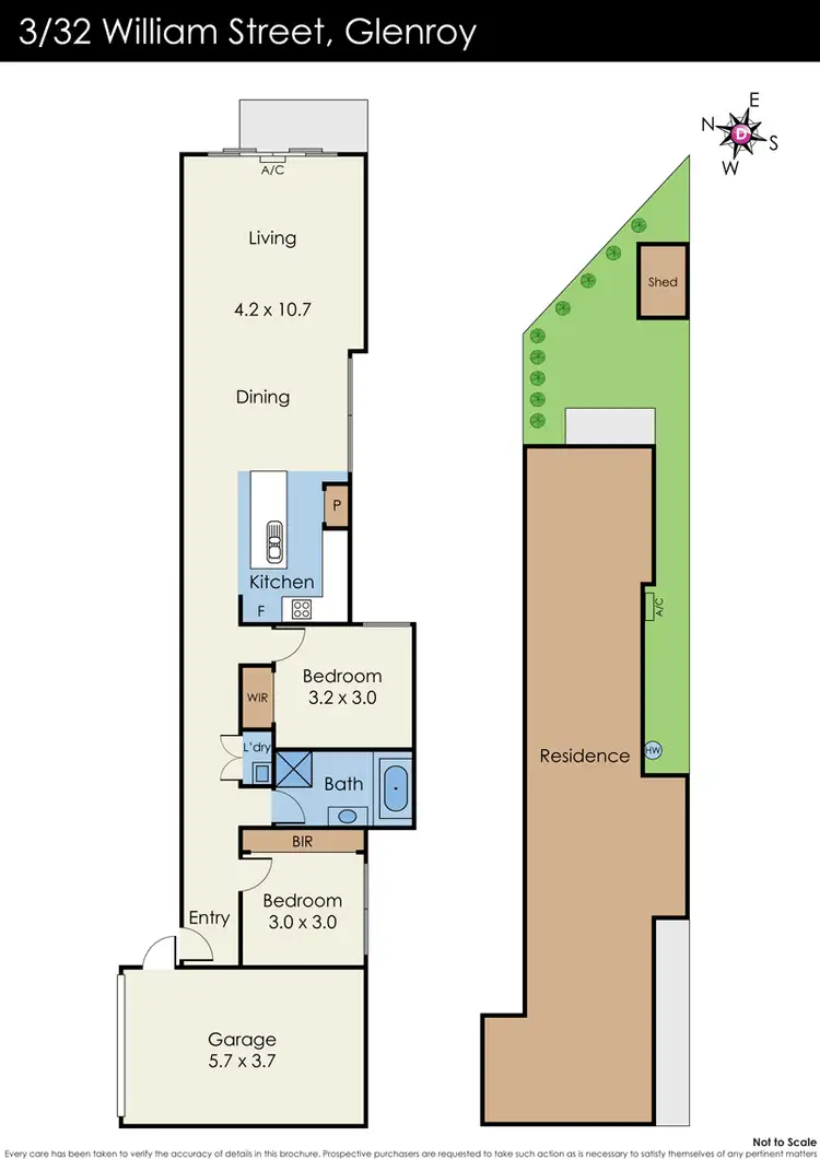 Floorplan of Homely unit listing, 3/32 William Street, Glenroy VIC 3046