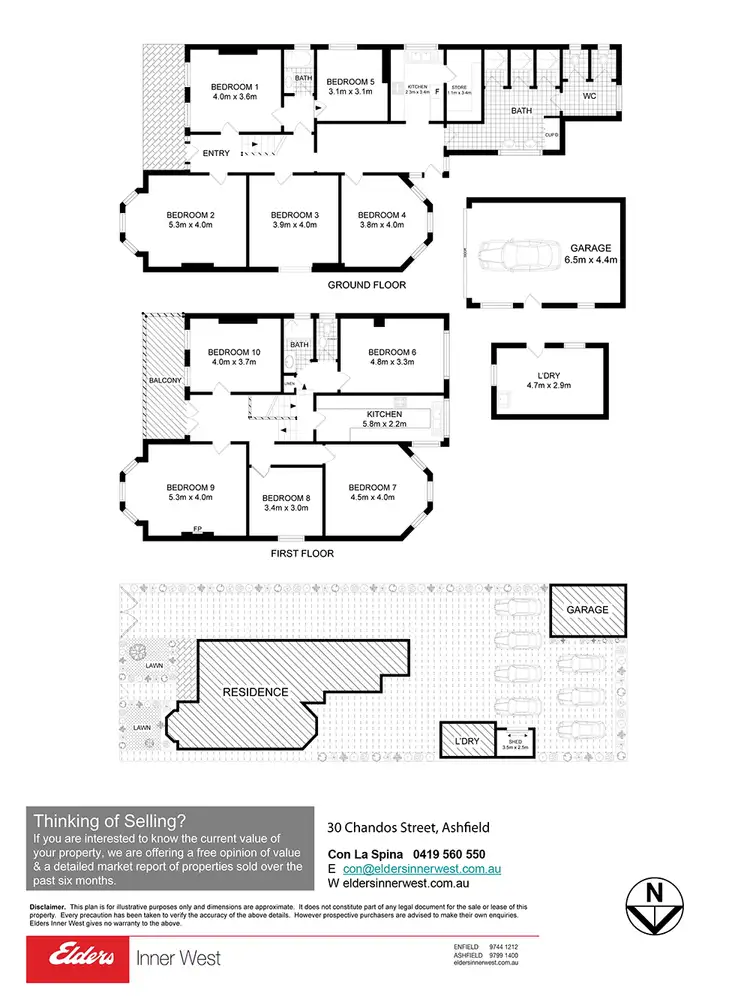 Floorplan of Homely house listing, 30 Chandos Street, Ashfield NSW 2131