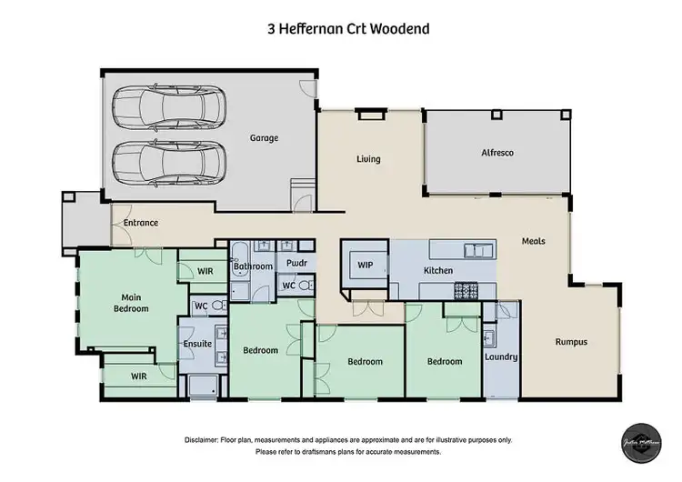 Floorplan of Homely house listing, 3 Heffernan Court, Woodend VIC 3442
