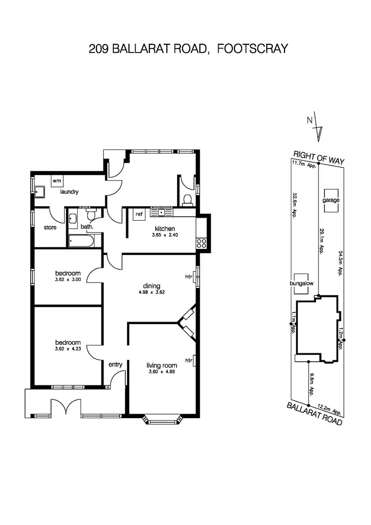 Floorplan of Homely house listing, 209 Ballarat Road, Footscray VIC 3011