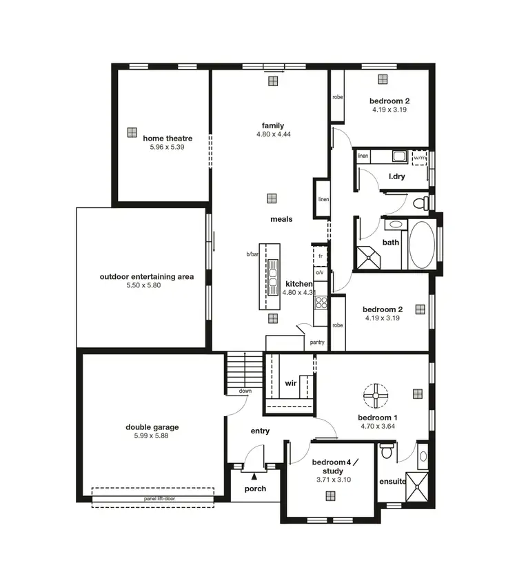 Floorplan of Homely house listing, 60 Elizabeth Crescent, Hallett Cove SA 5158