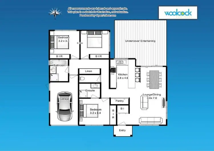 Floorplan of Homely unit listing, 1A Bulman Drive, Legana TAS 7277