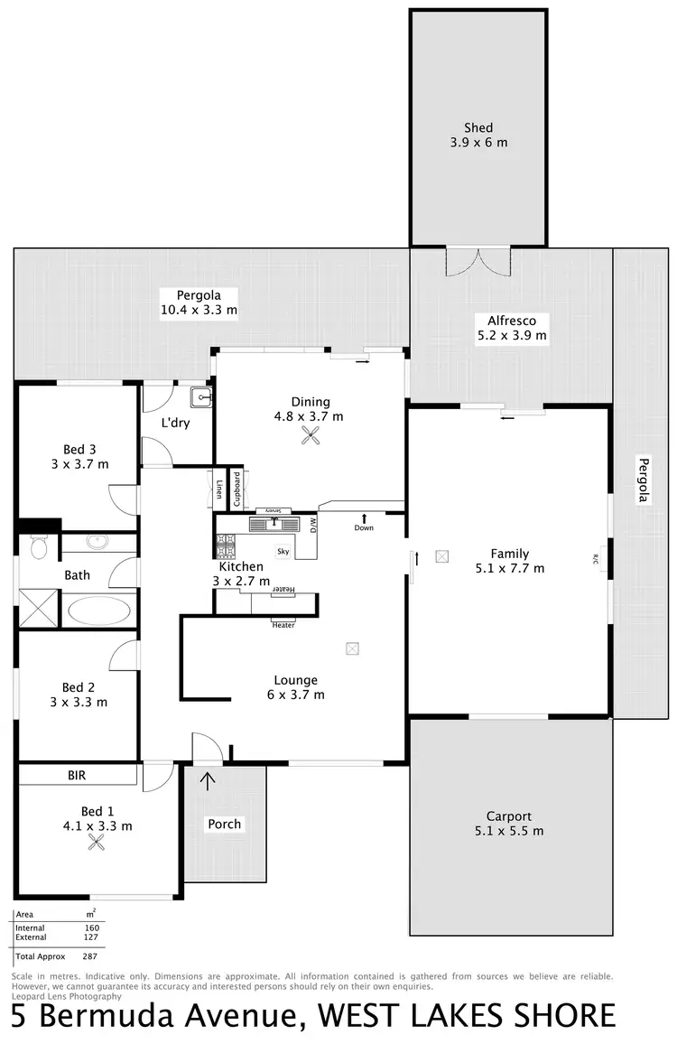 Floorplan of Homely house listing, 5 Bermuda Avenue, West Lakes Shore SA 5020