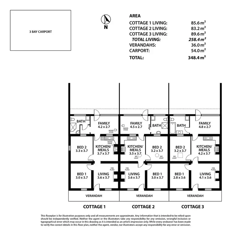 Floorplan of Homely block of units listing, 11 Moffett Street, Woodside SA 5244