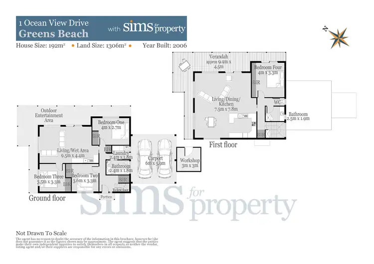 Floorplan of Homely house listing, 1 Ocean View Drive, Greens Beach TAS 7270