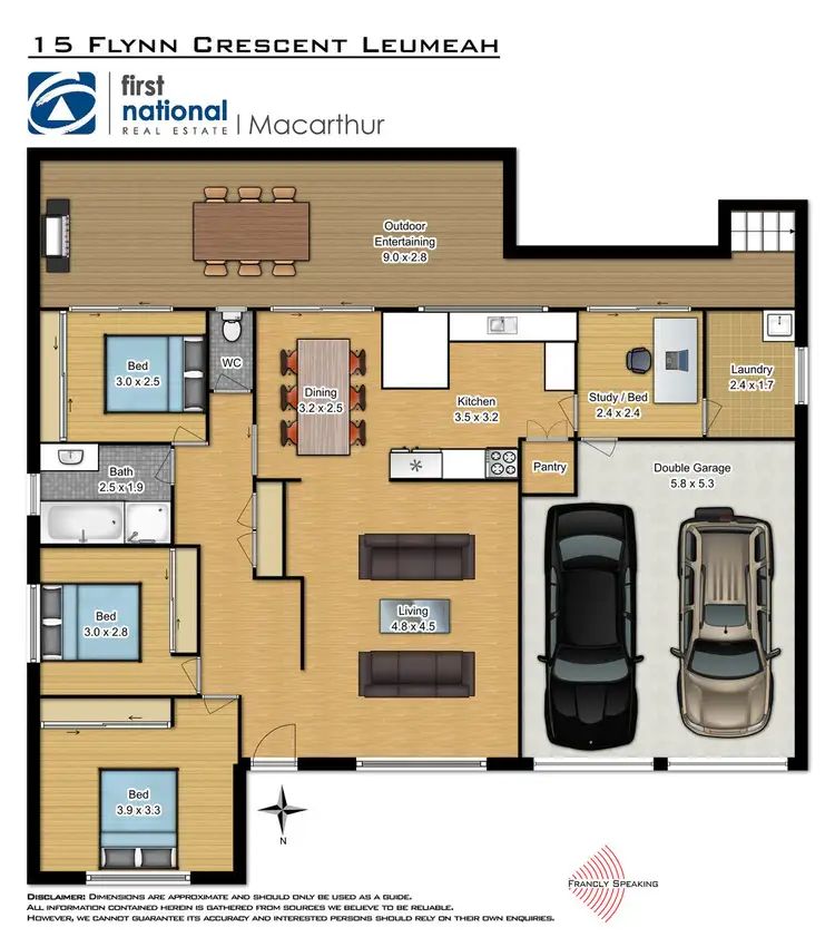 Floorplan of Homely house listing, 15 Flynn Crescent, Leumeah NSW 2560