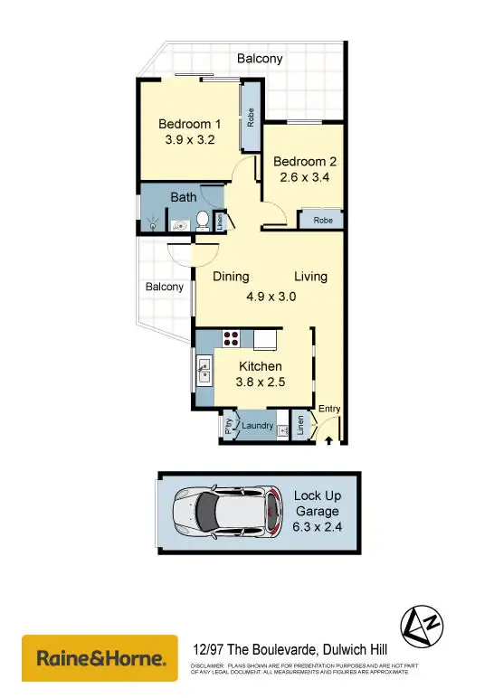 Floorplan of Homely apartment listing, 12/97 The Boulevarde, Dulwich Hill NSW 2203