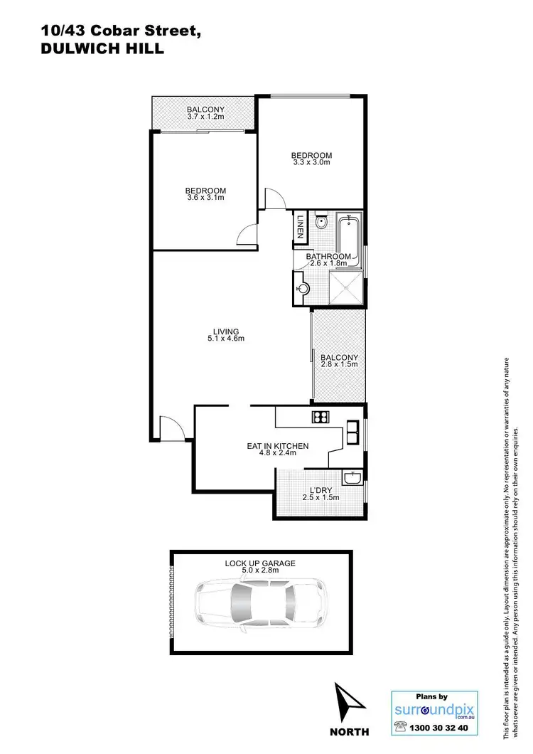 Floorplan of Homely unit listing, 10/43 Cobar Street, Dulwich Hill NSW 2203