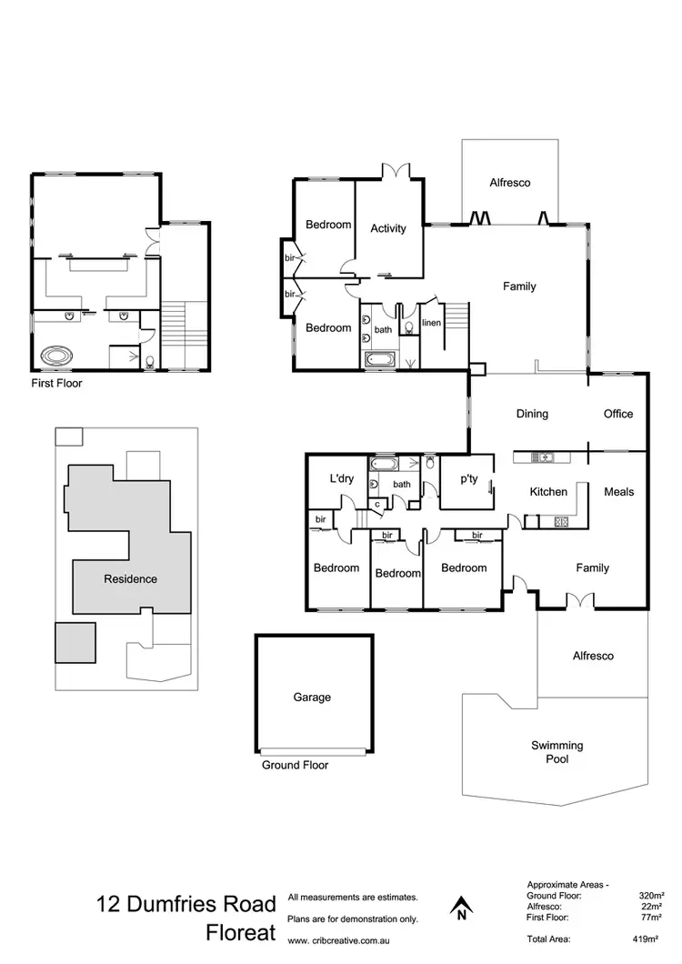 Floorplan of Homely house listing, 12 Dumfries Road, Floreat WA 6014