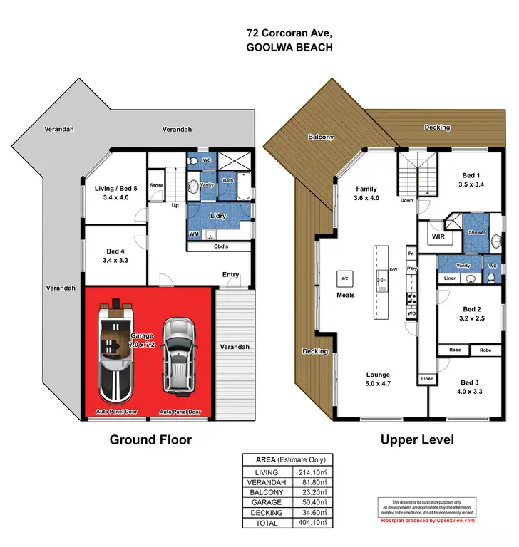 Floorplan of Homely house listing, 72 Corcoran Avenue, Goolwa Beach SA 5214