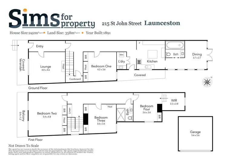 Floorplan of Homely house listing, 215 St John Street, Launceston TAS 7250