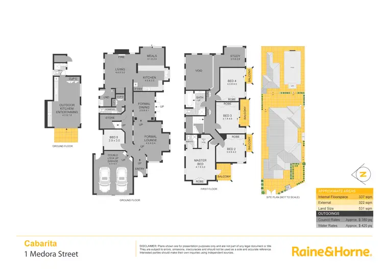 Floorplan of Homely house listing, 1 Medora Street, Cabarita NSW 2137