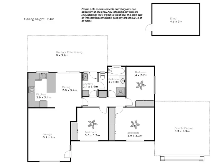 Floorplan of Homely house listing, 40 Crane Drive, Buronga NSW 2739