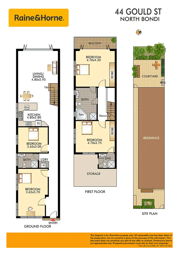 Floorplan of Homely house listing, 44 Gould Street, North Bondi NSW 2026