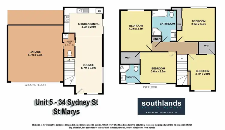 Floorplan of Homely townhouse listing, 5/34 Sydney Street, St Marys NSW 2760