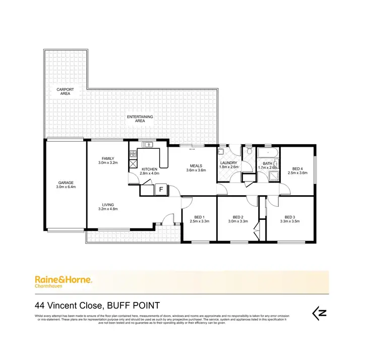 Floorplan of Homely house listing, 44 Vincent Close, Buff Point NSW 2262
