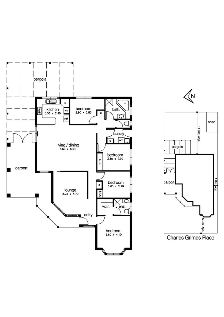 Floorplan of Homely house listing, 3 Charles Grimes Place, Seabrook VIC 3028