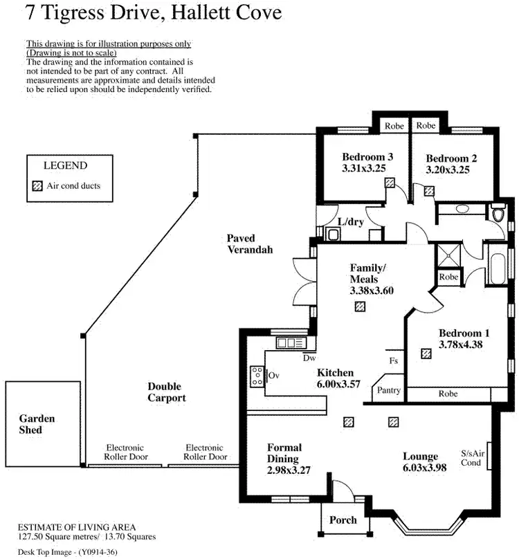 Floorplan of Homely house listing, 7 Tigress Drive, Hallett Cove SA 5158
