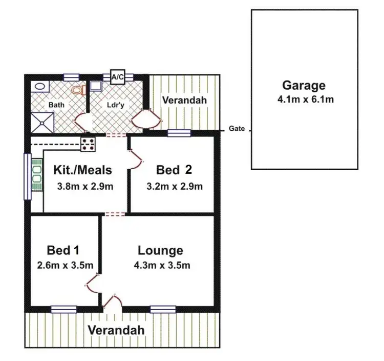 Floorplan of Homely house listing, 15 Marjoram Street, Rosewater SA 5013