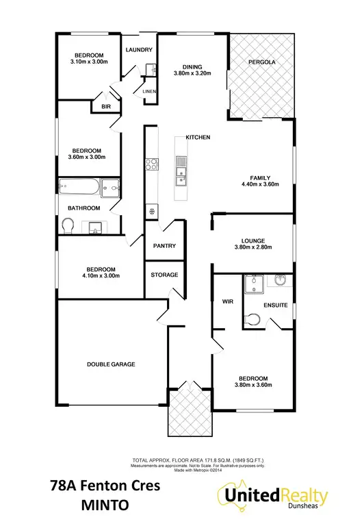 Floorplan of Homely house listing, 78A Fenton Crescent, Minto NSW 2566