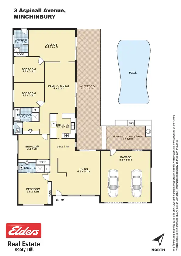 Floorplan of Homely house listing, 3 Aspinall Avenue, Minchinbury NSW 2770