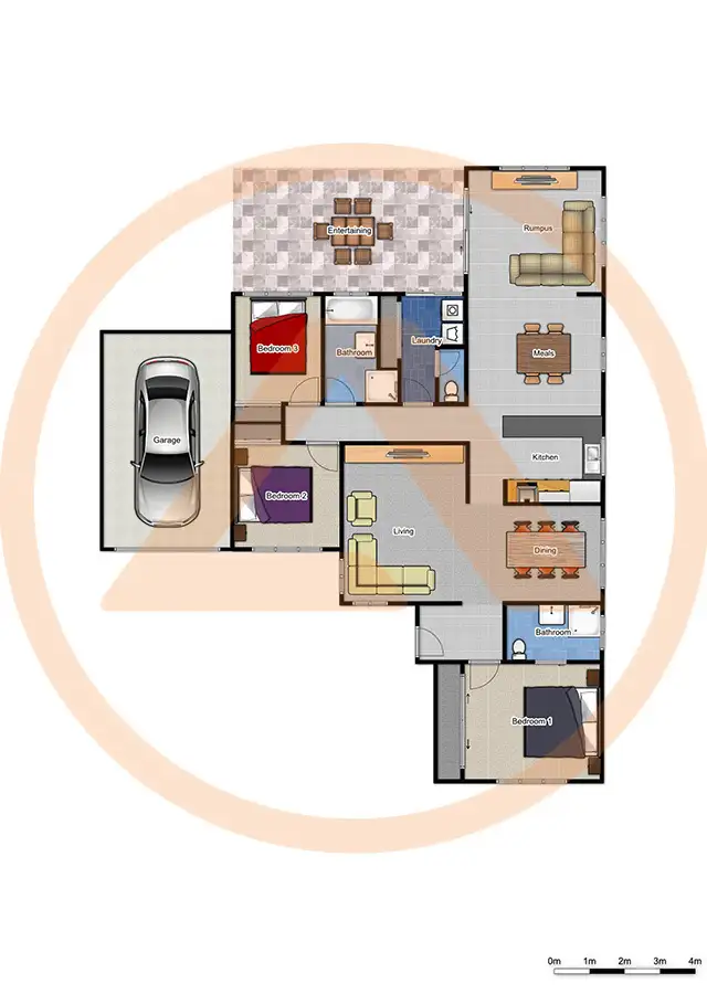 Floorplan of Homely house listing, 24 Hampden Crescent, Heritage Park QLD 4118
