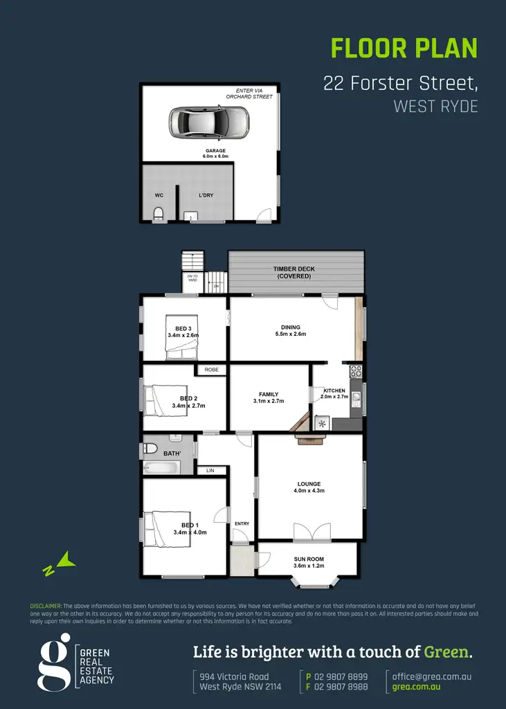 Floorplan of Homely house listing, 22 Forster Street, West Ryde NSW 2114