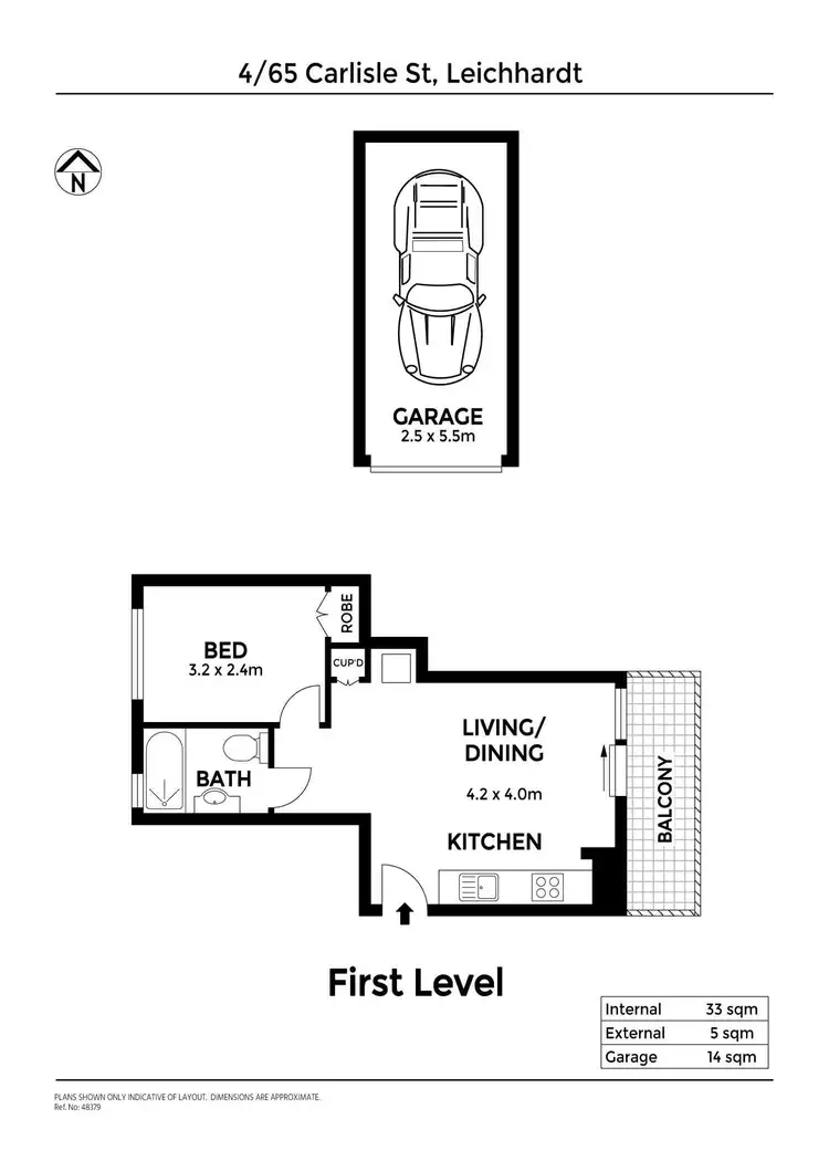 Floorplan of Homely unit listing, 4/65-67 Carlisle Street, Leichhardt NSW 2040