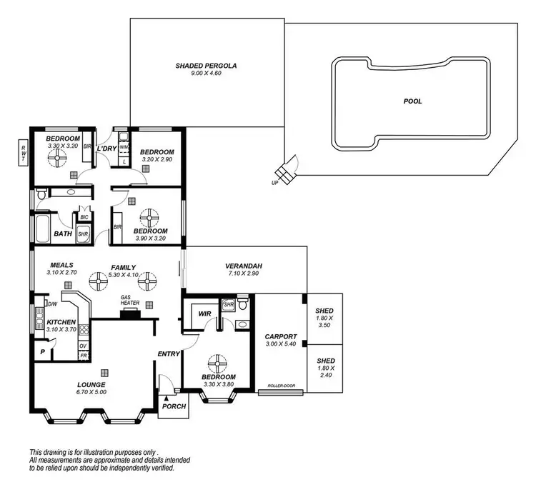 Floorplan of Homely house listing, 4 Crowsnest Place, Seaford Rise SA 5169